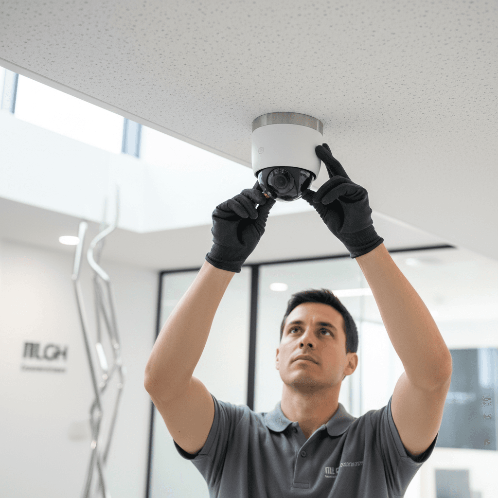 Security camera installation